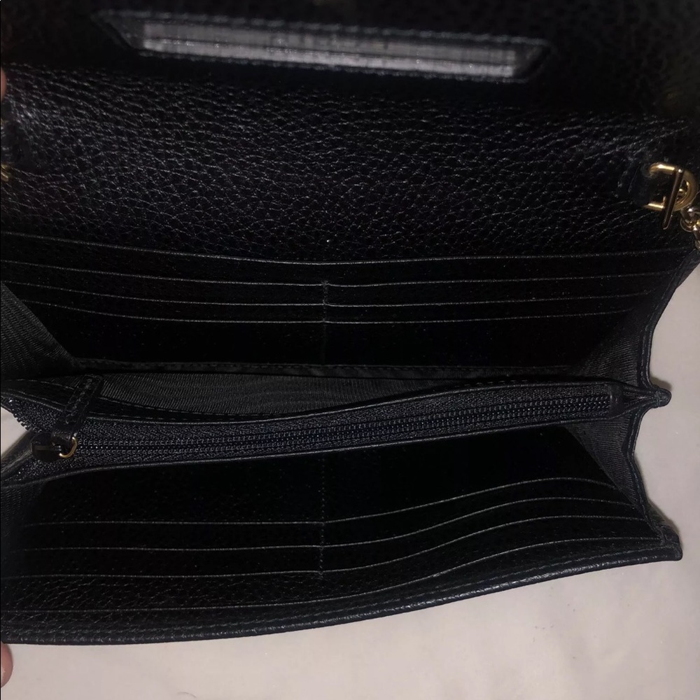 Gucci leather chain wallet GG marmont - Picture 7 of 8